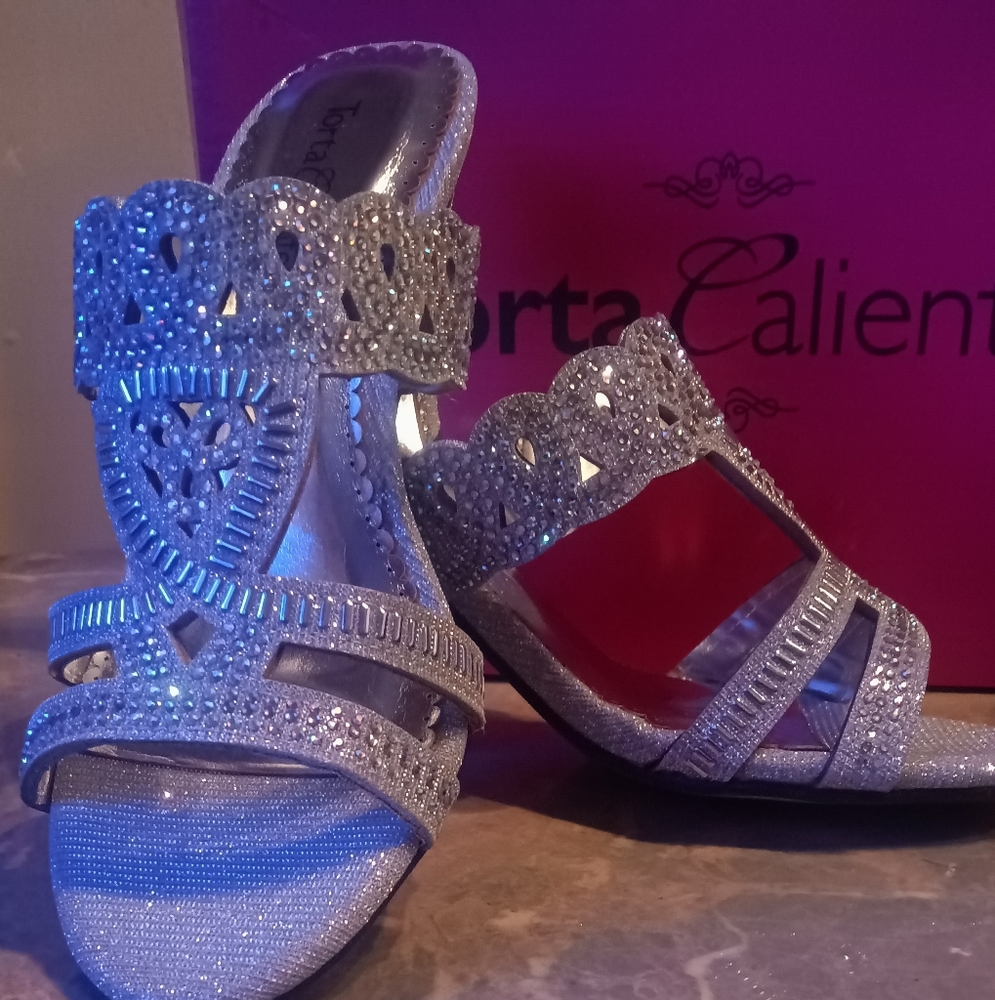 Fashion24 Sparkling Kitty Heels